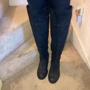 Born Over the Knee suede boots, 9.5